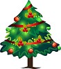 Isolated vector christmas tree