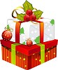 Isolated vector christmas gifts