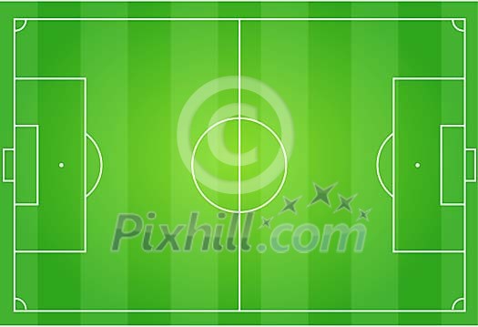 Vector image of a soccer field Vector image of a soccer field
