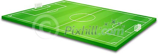 Vector image of a soccer field Vector image of a soccer field