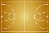 Vector image of a basketball court