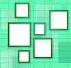Background of white boxes on a green background