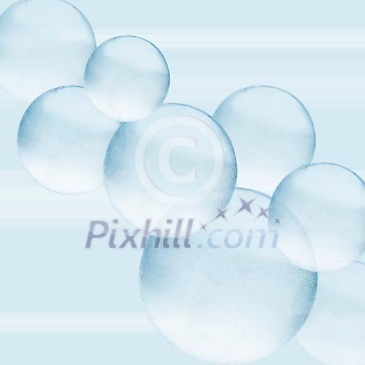 Background of icy bubbles