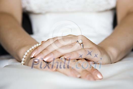 Brides hands Brides hands