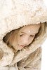 Little girl in winter coat