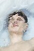 Man under water in the bath