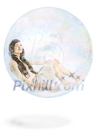 Girl in the bubble Girl in the bubble