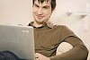 Man sitting with laptop