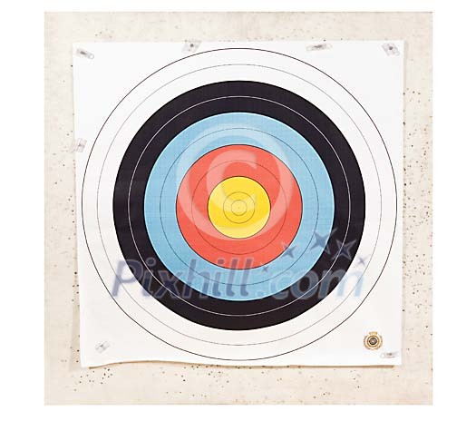 Picture of a arrow target sheet Picture of a arrow target sheet