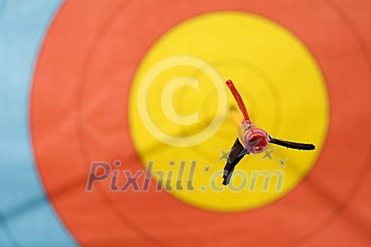 Arrow in the bullseye Arrow in the bullseye