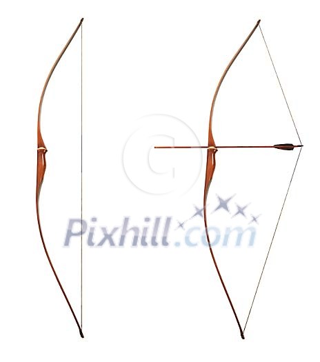 Bow with and without the arrow Bow with and without the arrow