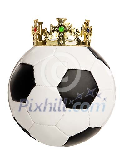 Football with crown on it Football with crown on it