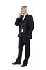 Businessman thinking on a white background 