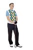 Man standing with golf-club