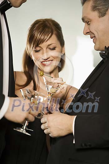 Men and woman having a drink Men and woman having a drink