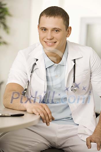 Portrait of a male doctor Portrait of a male doctor