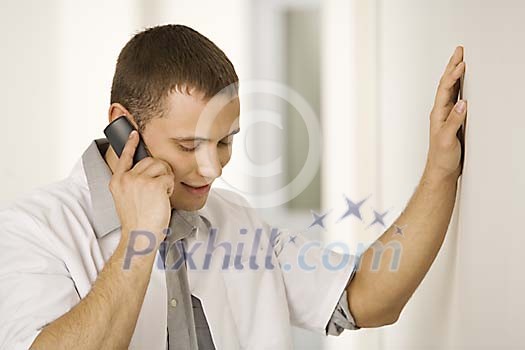 Male doctor calling Male doctor calling