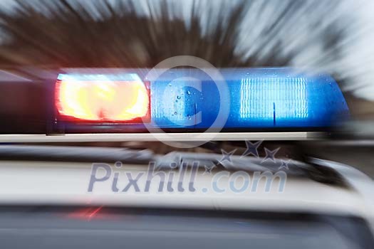 Police car alarm lights Police car alarm lights