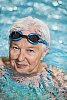 Older woman in the pool