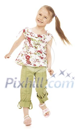 Girl jumping around Girl jumping around