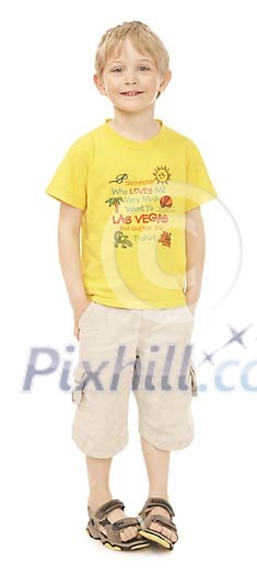 boy standing with hands in the pocket boy standing with hands in the pocket