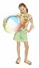 Girl posing with beach ball