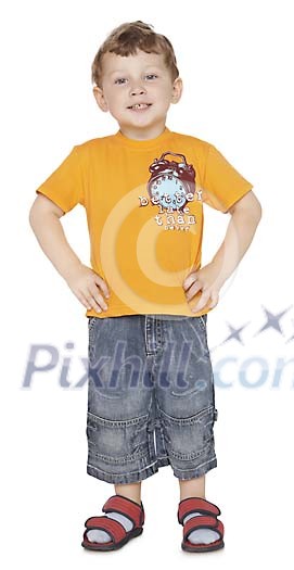Little boy standing Little boy standing