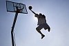 Boy playing basketball