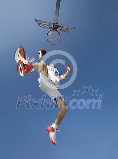 Boy playing basketball Boy playing basketball