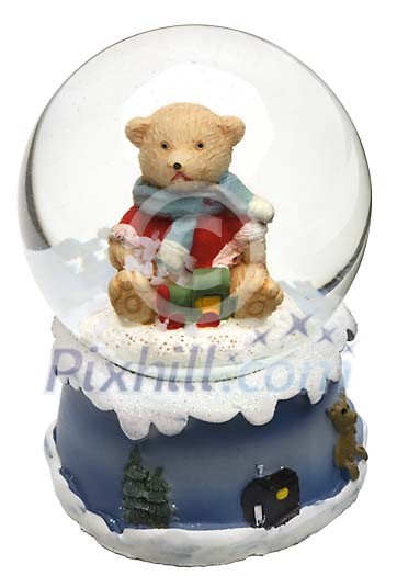 Isolated christmas snowball Isolated christmas snowball