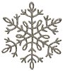 Isolated silver snowflake