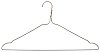 Isolated metal hanger
