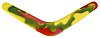 Isolated toy boomerang