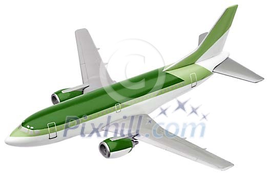 Isolated toy plane Isolated toy plane