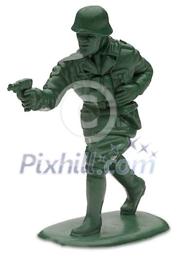 Isolated toy soldier Isolated toy soldier