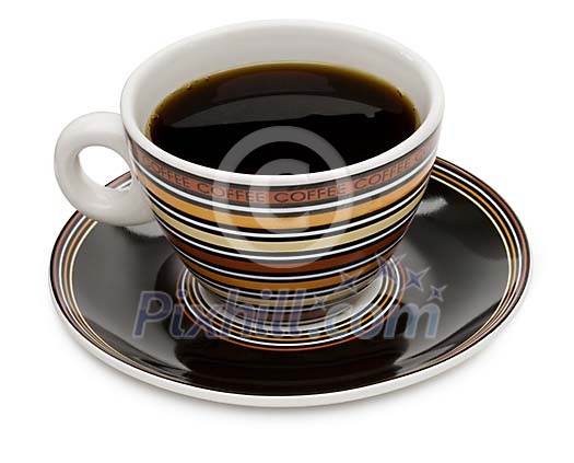 Clipped cup of coffee Clipped cup of coffee
