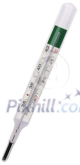 Isolated glass thermometer Isolated glass thermometer