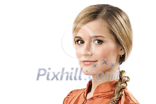 Teenage girl looking at the camera Teenage girl looking at the camera