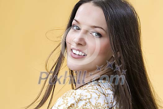 Teenage girl looking at the camera Teenage girl looking at the camera