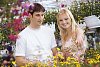 Couple at the flower shop