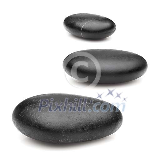 Isolated lava stones on a white background Isolated lava stones on a white background