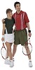 Isolated tennis couple