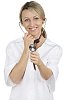 Female nurse with a stetoscope