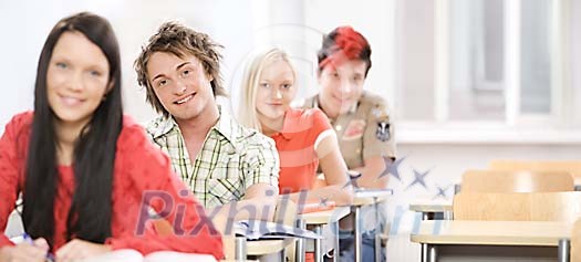 Teenagers in the classroom Teenagers in the classroom