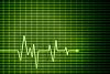 Background of a heart beat monitor line