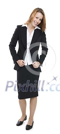 Isolated businesswoman standing Isolated businesswoman standing