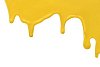 Dripping yellow paint with clipping path