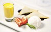 Ice Cream And Strawberries dessert