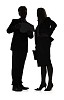 Man and woman shadow image