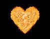 Heart shape from flames